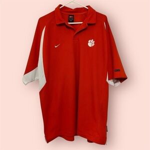 Nike Clemson Dri Fit Collar Shirt Sz-XL polo